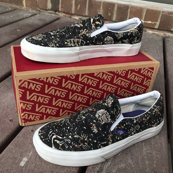 Vans Shoes - Black Constellation Print Slip On Vans